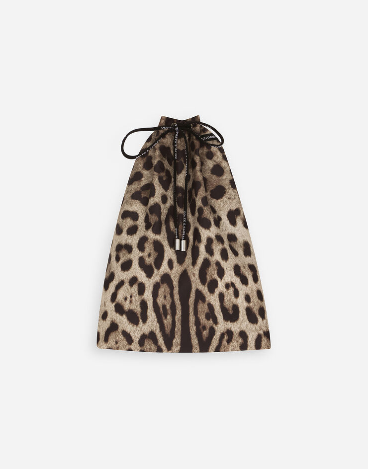 Dolce & Gabbana Short swim trunks with leopard print Animal Print M4A06THSM7F