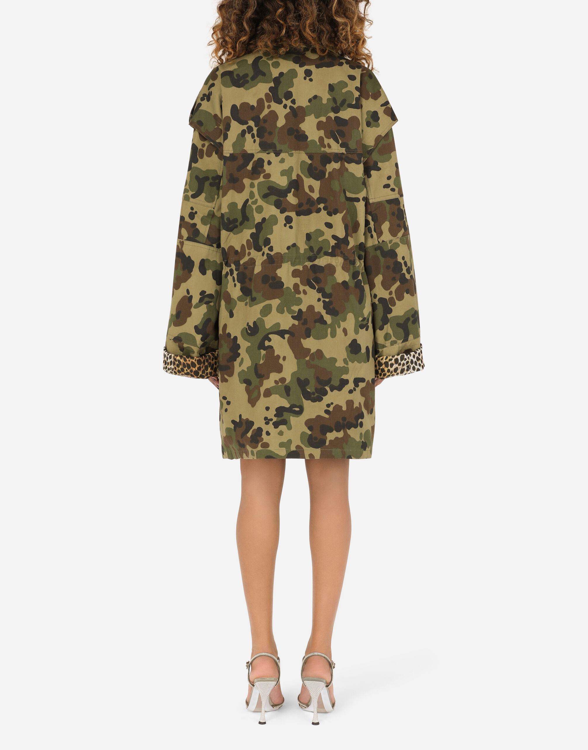 Camouflage-print cotton jacket in Multicolor for Women