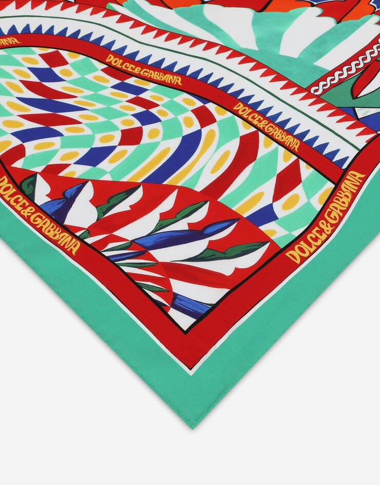 Dolce&Gabbana Carretto-print twill scarf (70x70) Multicolor FN092RGDBTR