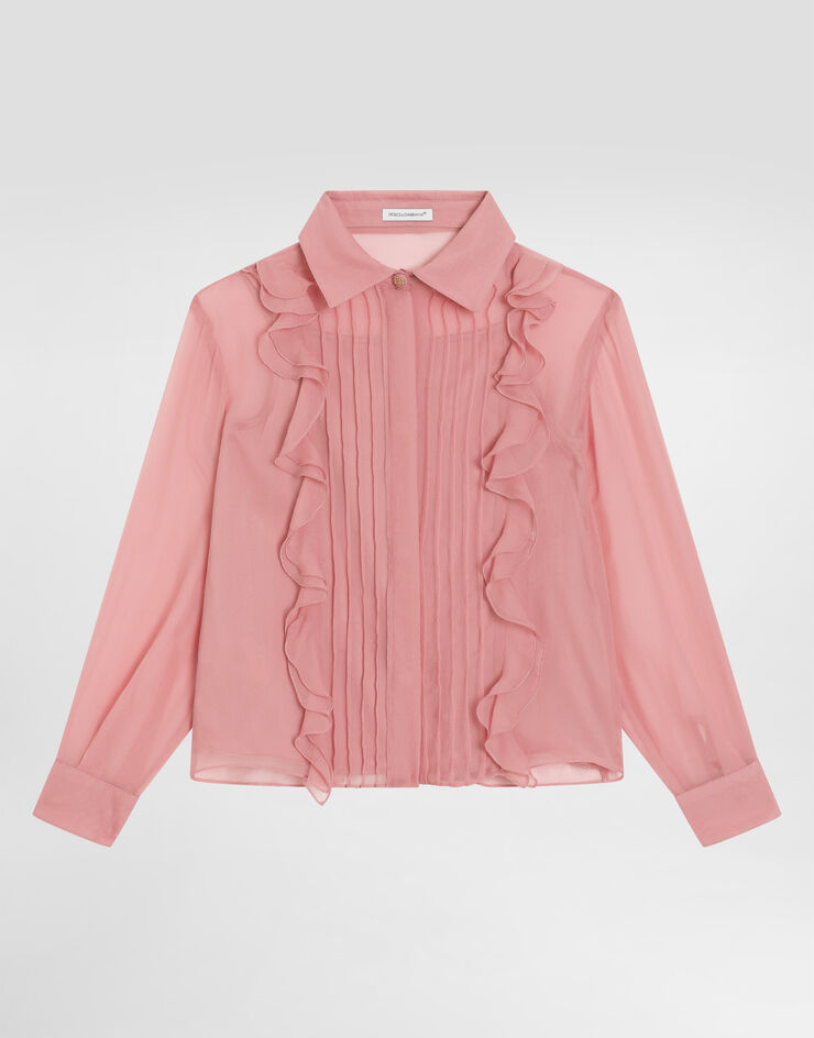 Dolce & Gabbana Chiffon shirt Pink L56S27FU1AT