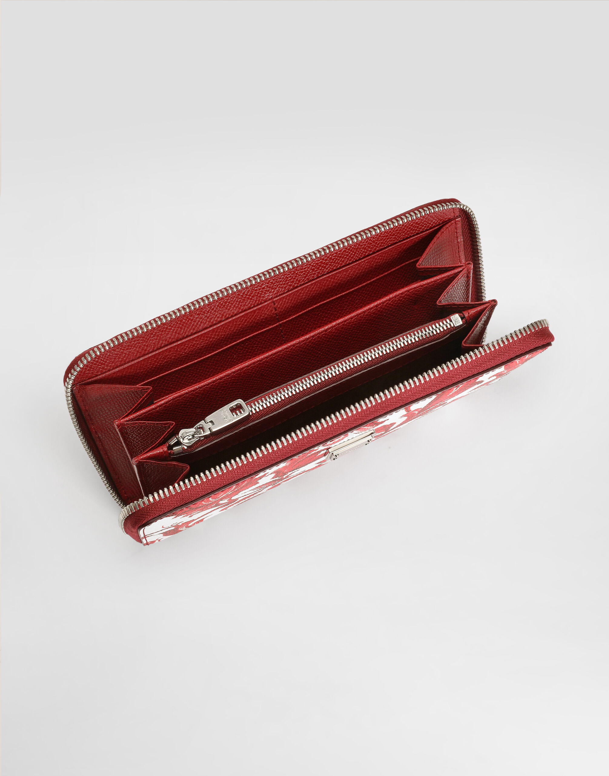 Multicolorのメンズ Majolica-print calfskin wallet | Dolce&Gabbana®