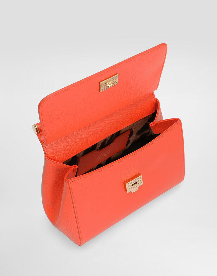 Dolce & Gabbana Small Sicily handbag in calfskin Orange BB6003B1001
