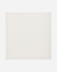 Dolce & Gabbana Knit blanket with jacquard logo White L0EGG2FU1L6