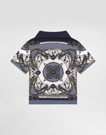 Dolce & Gabbana Cargo-print poplin shirt Multicolor L14S82FI5NQ