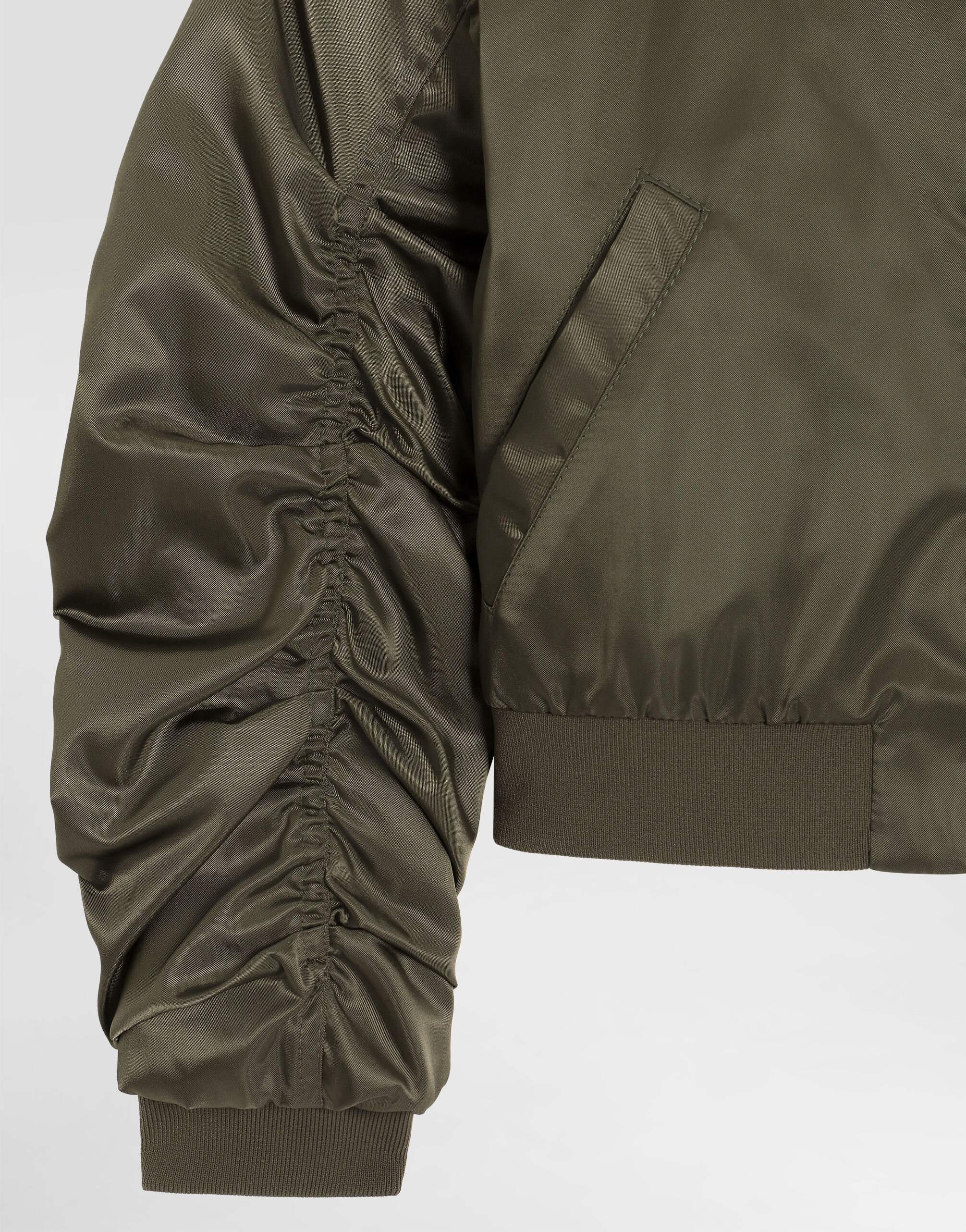 Nylon canvas bomber jacket