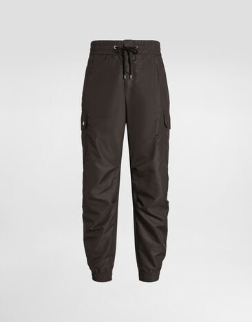Dolce & Gabbana Nylon canvas cargo trousers Grey GP14PTFUS34