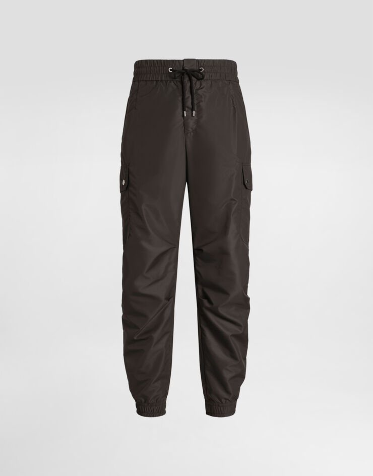 Dolce & Gabbana Nylon canvas cargo trousers Grey GP14PTFUS34