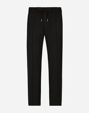 Dolce & Gabbana Stretch wool jogging pants Black GVC4HTFUFMJ