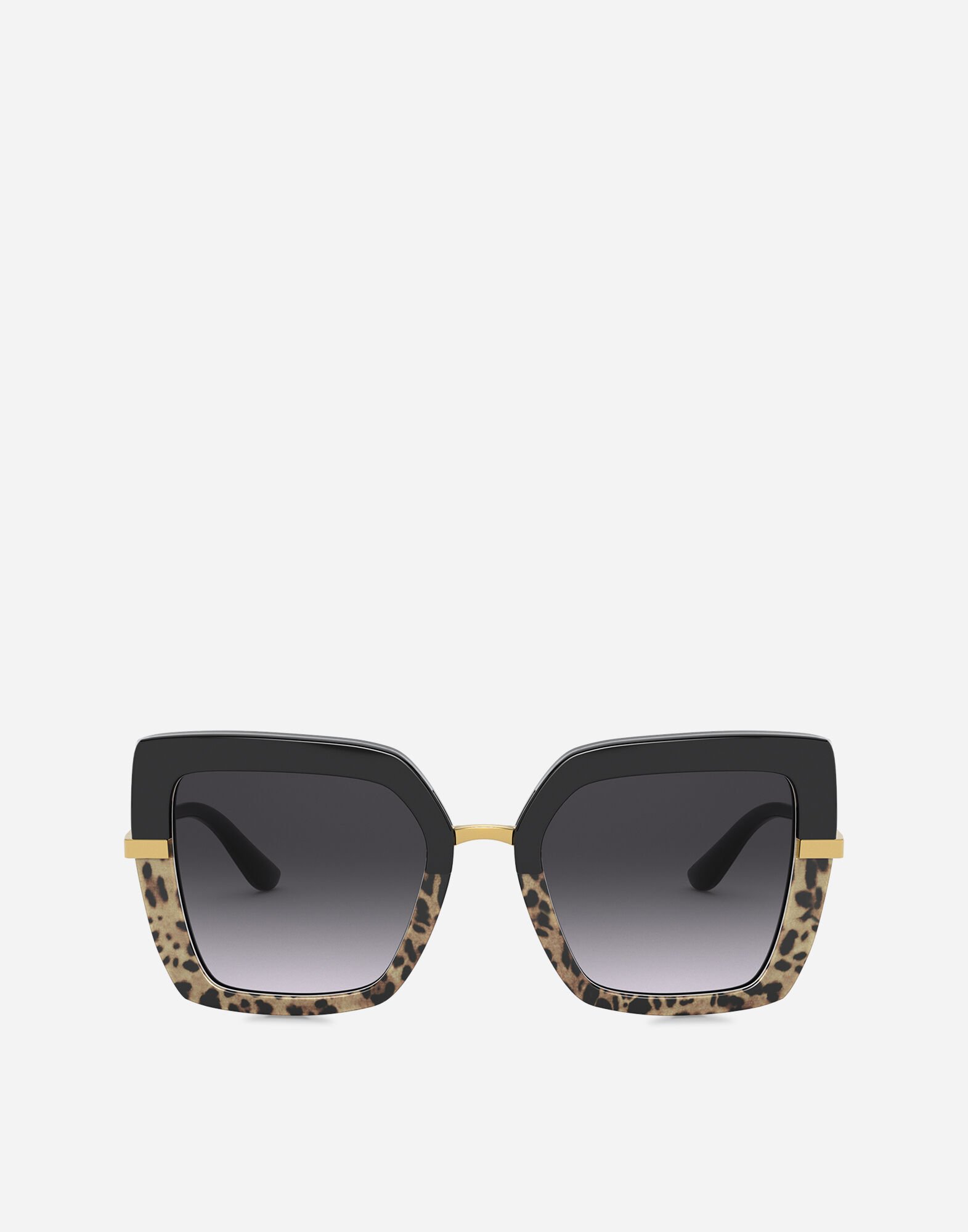 Dolce & Gabbana نظارة شمسية بنصف طبعة أسود VG4439VP187