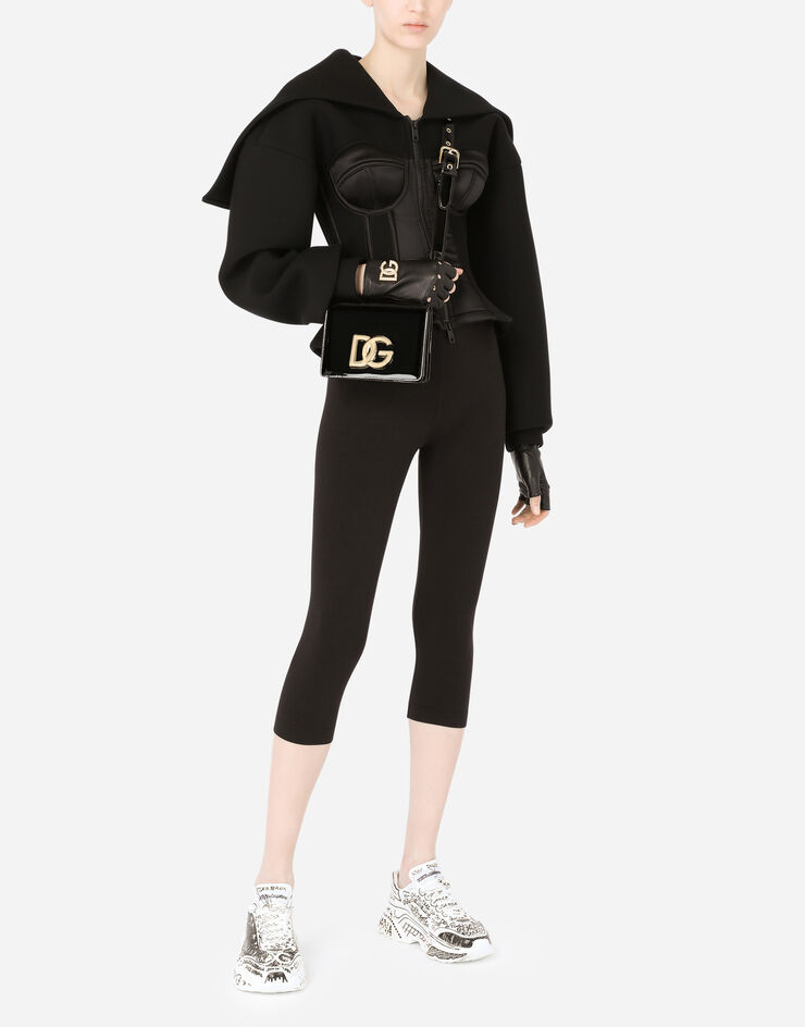Dolce & Gabbana Легинсы из джерси с фирменной резинкой черный FTB5STFUEEY