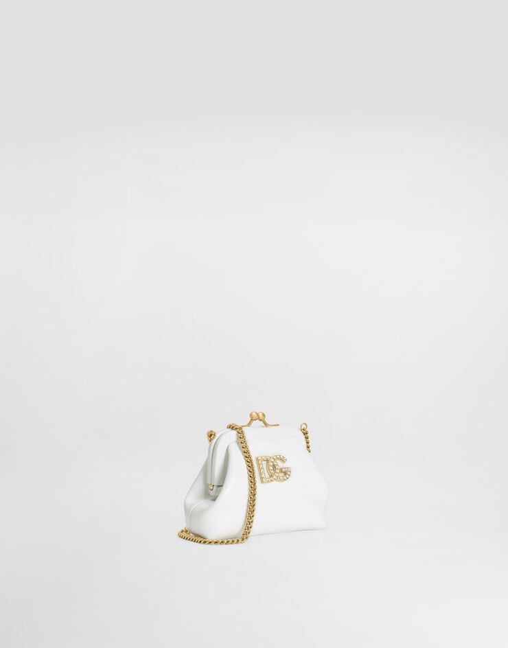 Dolce & Gabbana Nappa calfskin shoulder bag Dolce & Gabbana Nappa calfskin shoulder bag White EB0007A1065