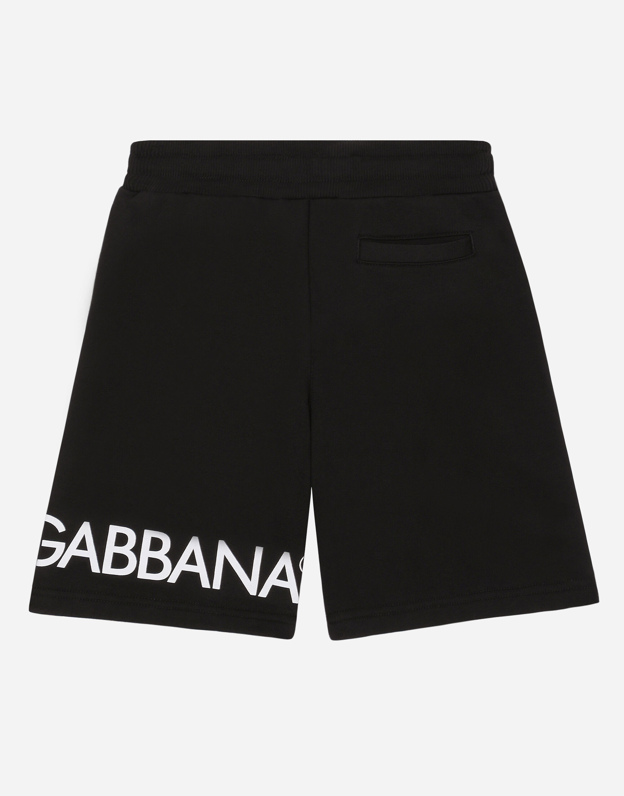 【関税&送料込み】Dolce & Gabbana Shorts Clothing Jersey jogging shorts with logo print in Black for Boys
