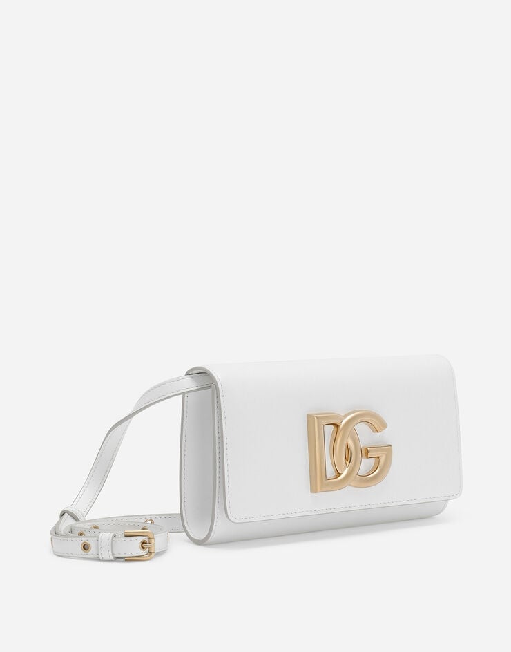Dolce & Gabbana Clutch 3.5 en piel de becerro Blanco BB7082AW576