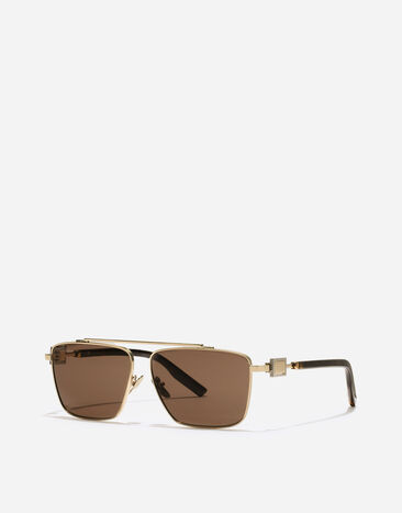 Dolce & Gabbana Metal Plaque Sunglasses Gold VG2336VM273