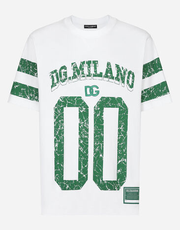 Dolce & Gabbana T-shirt in cotone con stampa logo Stampa G8RV9TII7CZ