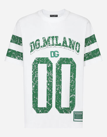 Dolce & Gabbana ロゴプリント コットン Tシャツ ホワイト G8RZ2ZG7NPB