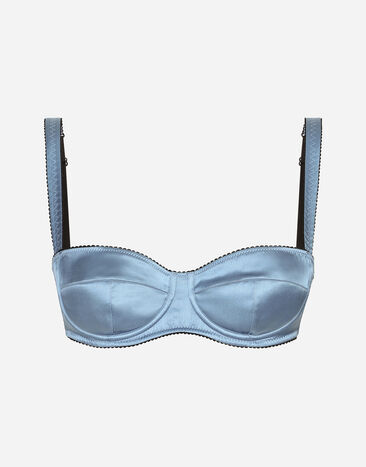 Dolce & Gabbana Satin balconette bra Light Blue O1A12TONO13