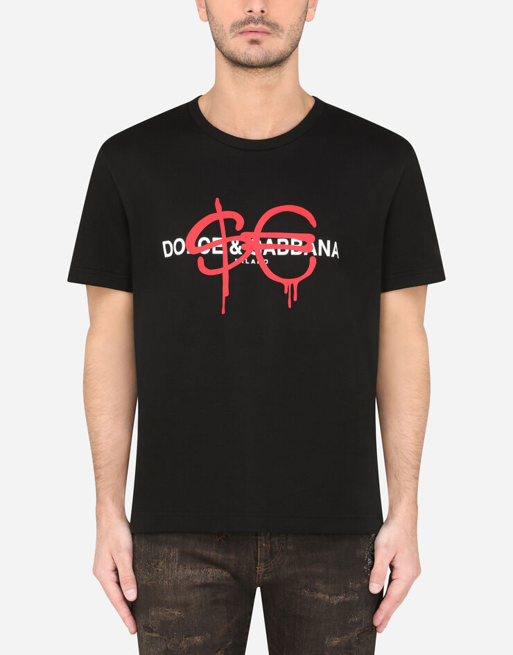Dolce & Gabbana Sfera Ebbasta x Dolce&Gabbana t-shirt Black I8484MG7YTG