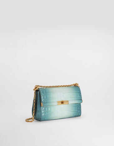 Dolce & Gabbana Borsa a tracolla Marlene city mini in alligatore Multicolore BB7766A2I31