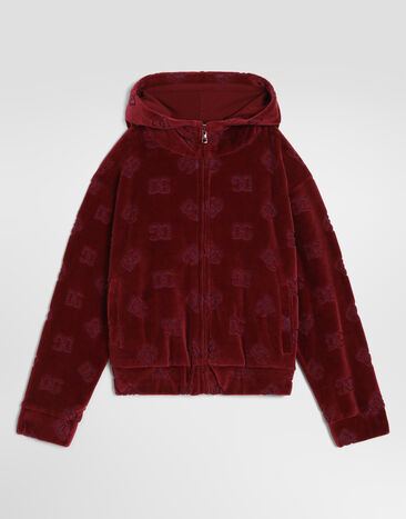 Dolce & Gabbana Logo jacquard jersey sweatshirt Red L5JWDLFJ7DL
