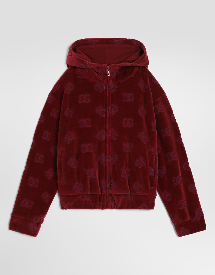 Dolce & Gabbana Logo jacquard jersey sweatshirt Dolce & Gabbana Logo jacquard jersey sweatshirt Red L5JWDLFJ7DL