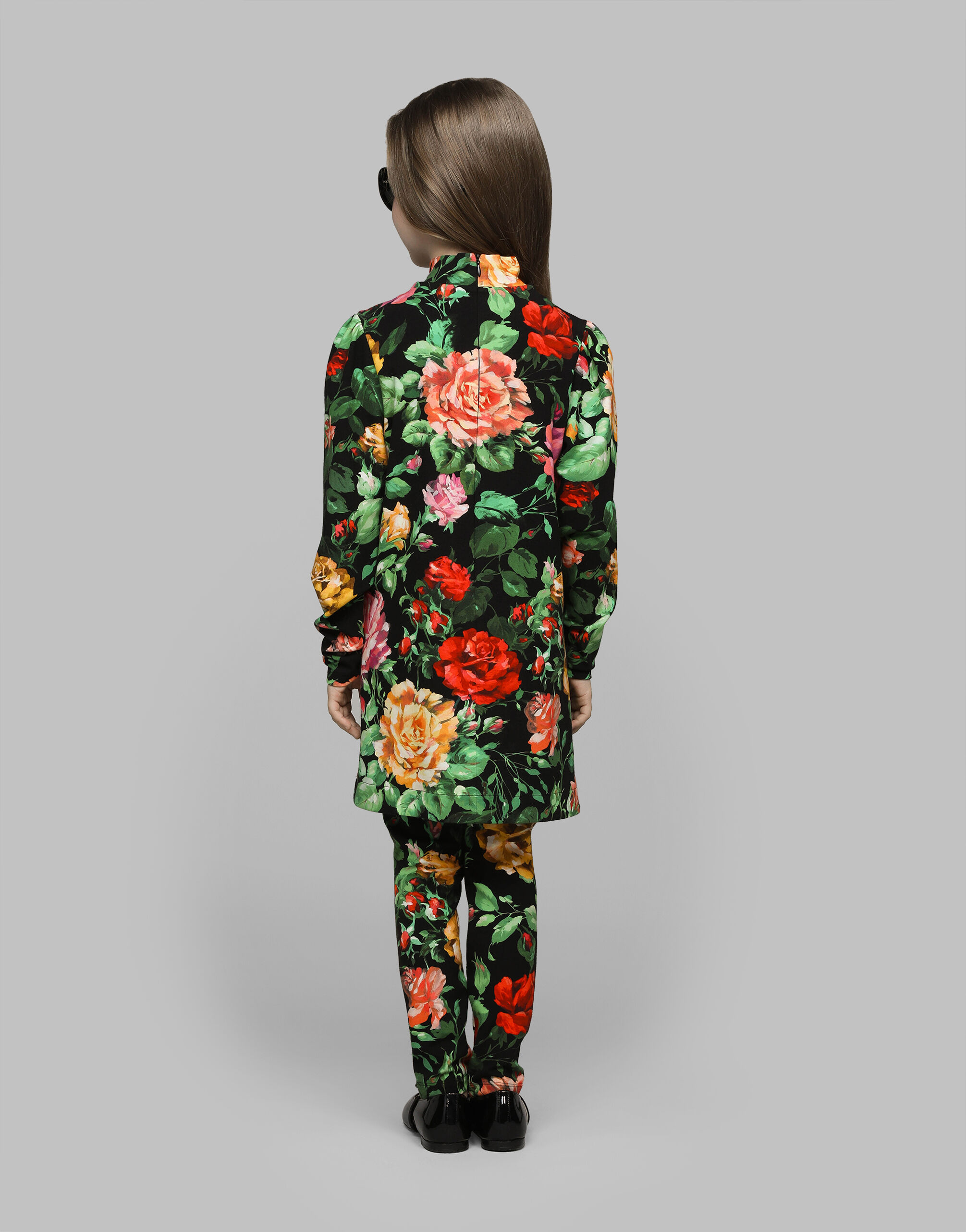 DOLCE & GABBANA シルクボイル ミディワンピース フローラル VIP SALE】DOLCE&GABBANA リリープリント ミディ丈 ドレス