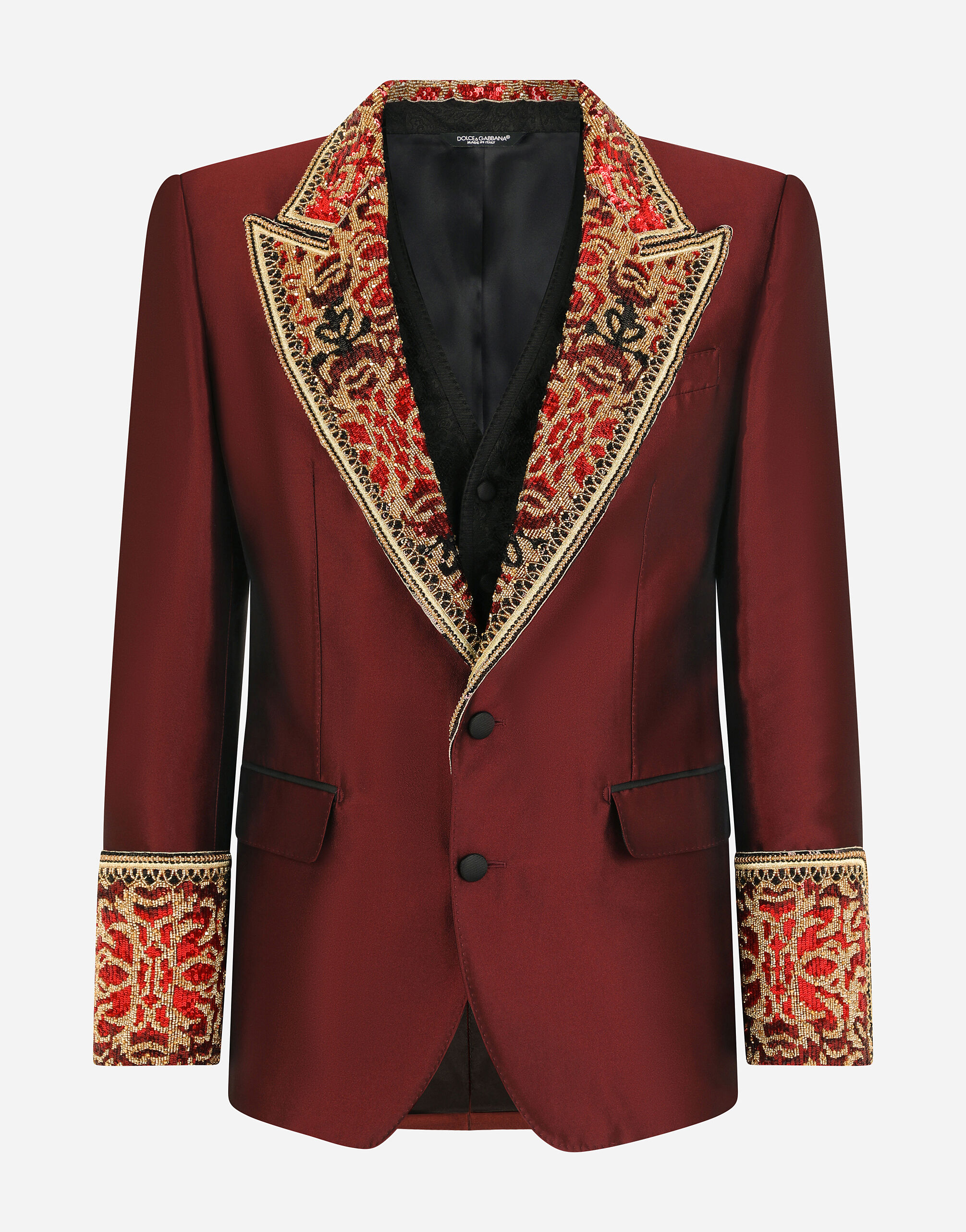 Dolce and gabbana red hot sale suit