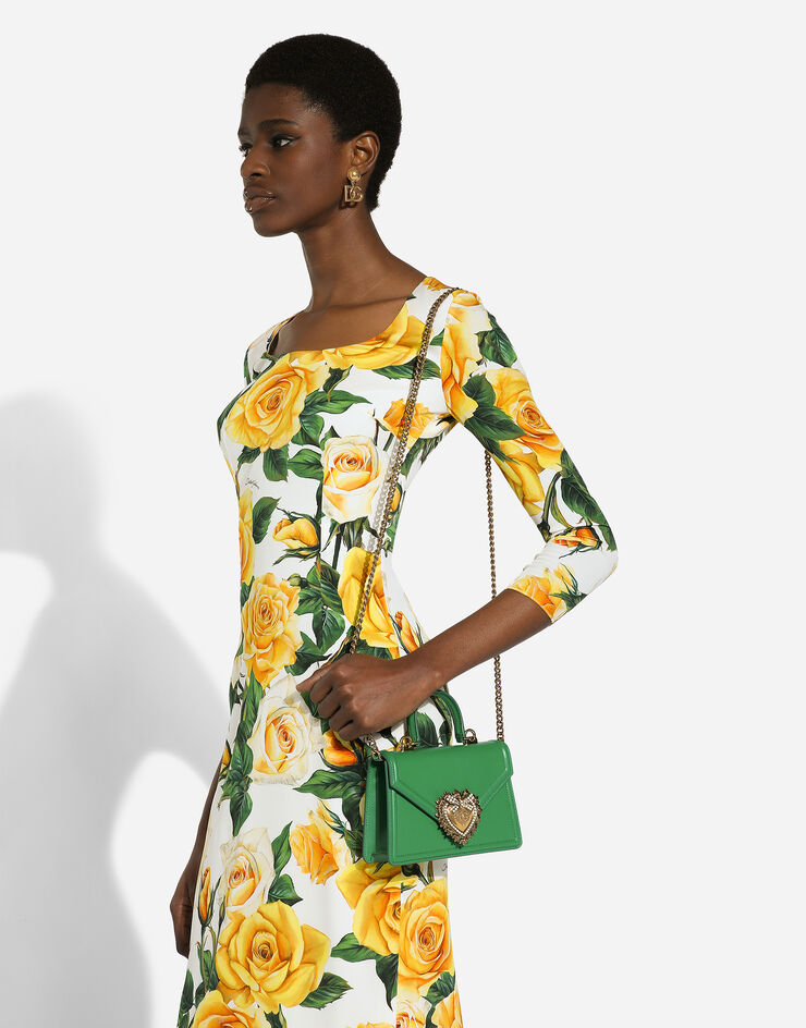 Dolce & Gabbana Henkeltasche Devotion klein Grün BB6711AV893