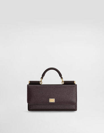 Dolce & Gabbana Mini bag with tag featuring two metal plating finishes Purple BI3280A1001
