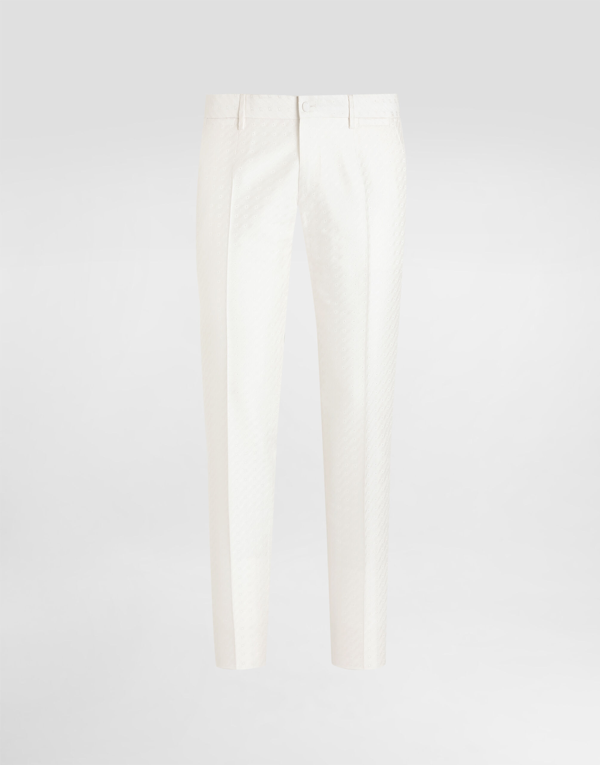 Micro pattern jacquard trousers - thumbnail 6