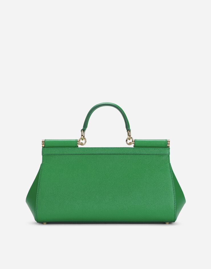 Dolce & Gabbana Удлиненная сумка Sicily с короткой ручкой зеленый BB7117A1001