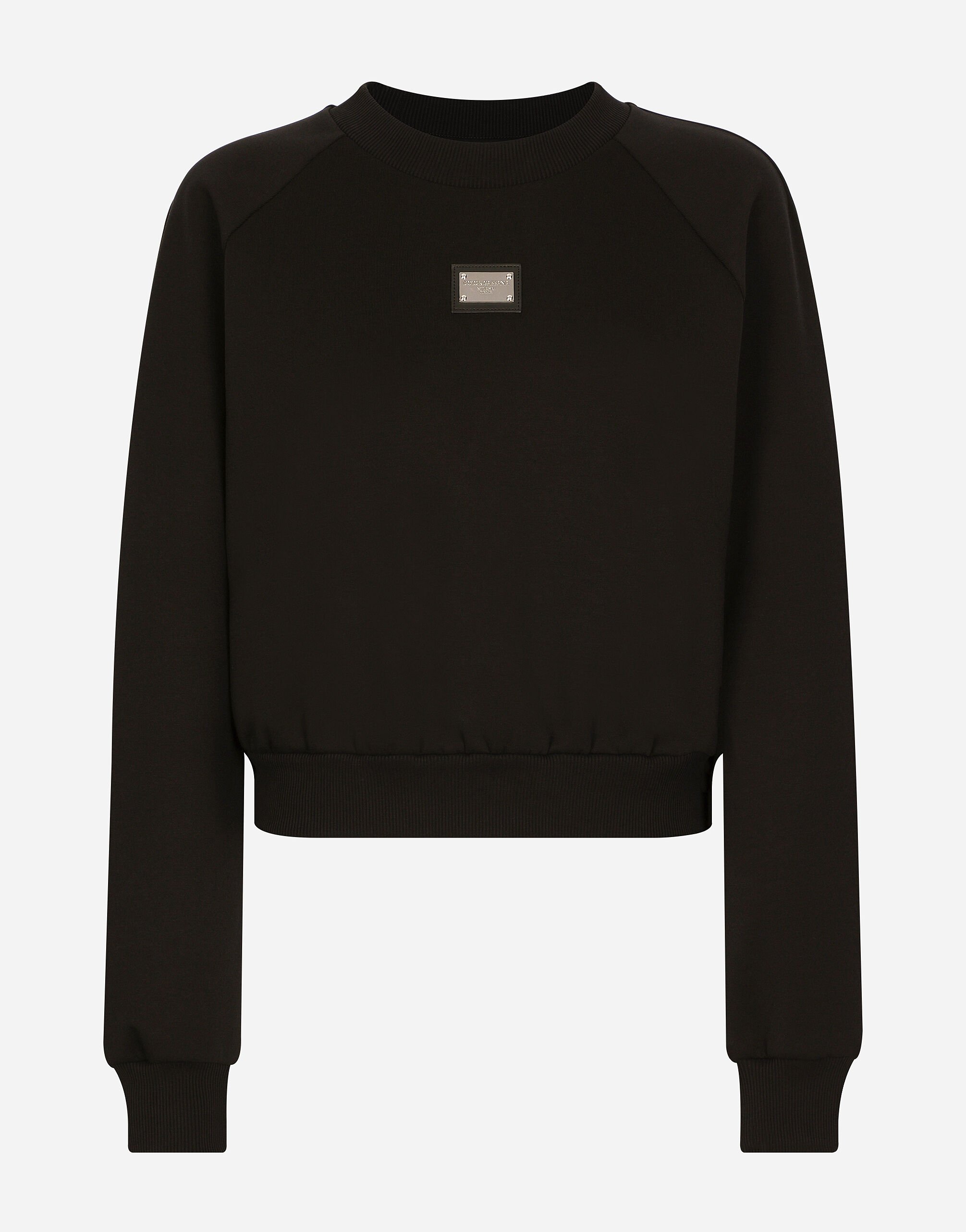 Dolce & Gabbana Technical jersey sweatshirt with Dolce&Gabbana tag Black F9R50ZGDB6B