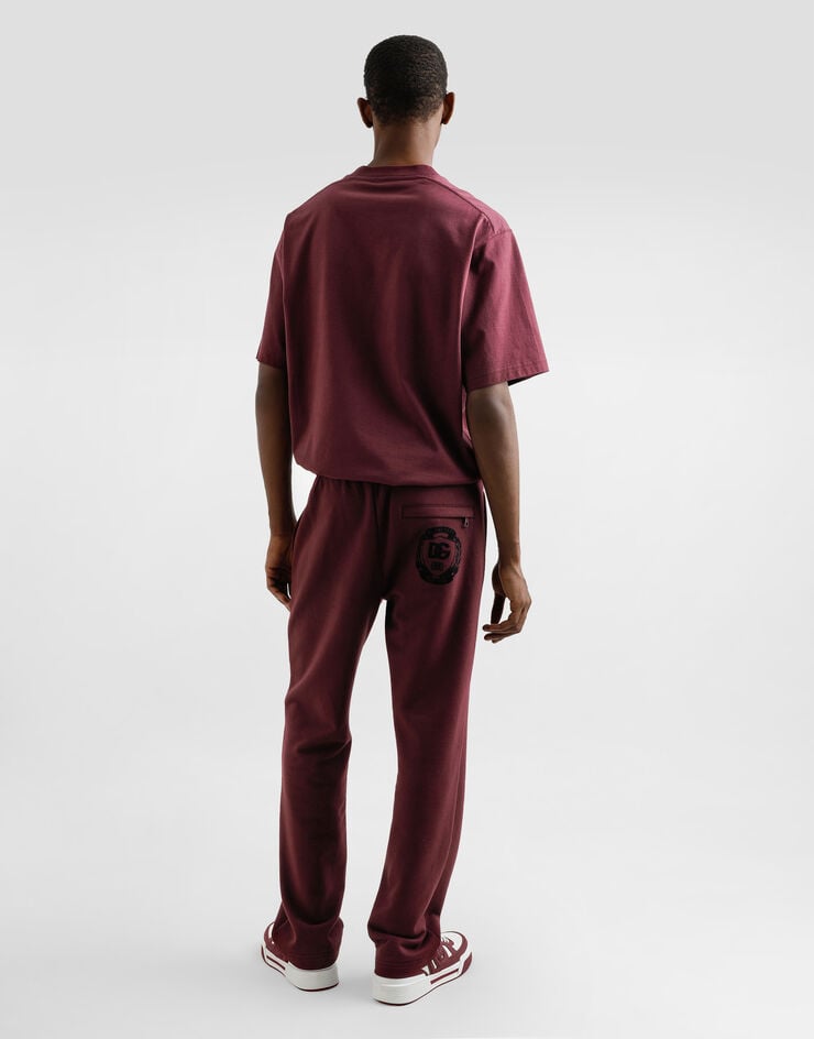 Dolce & Gabbana Cotton T-shirt with logo Bordeaux G8SH7TG7O2E