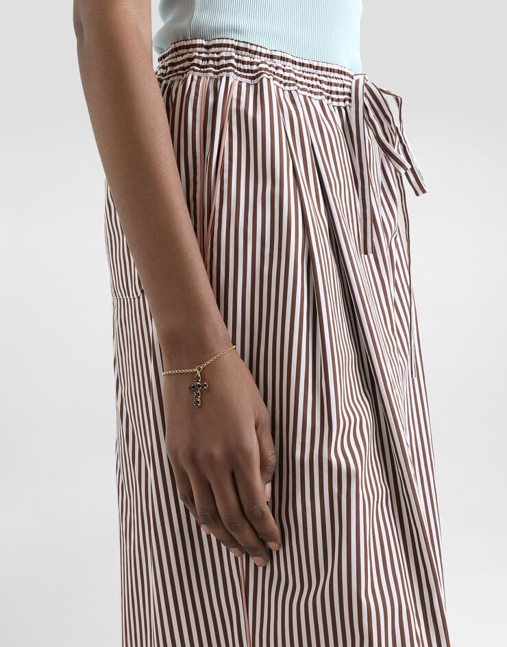 Dolce & Gabbana Fine link bracelet with cross charm Dolce & Gabbana Fine link bracelet with cross charm Gold WBQ4S3W1111