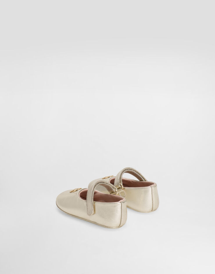 Dolce & Gabbana Laminated nappa leather ballet flats Dolce & Gabbana Laminated nappa leather ballet flats Grey DK0161AJ133