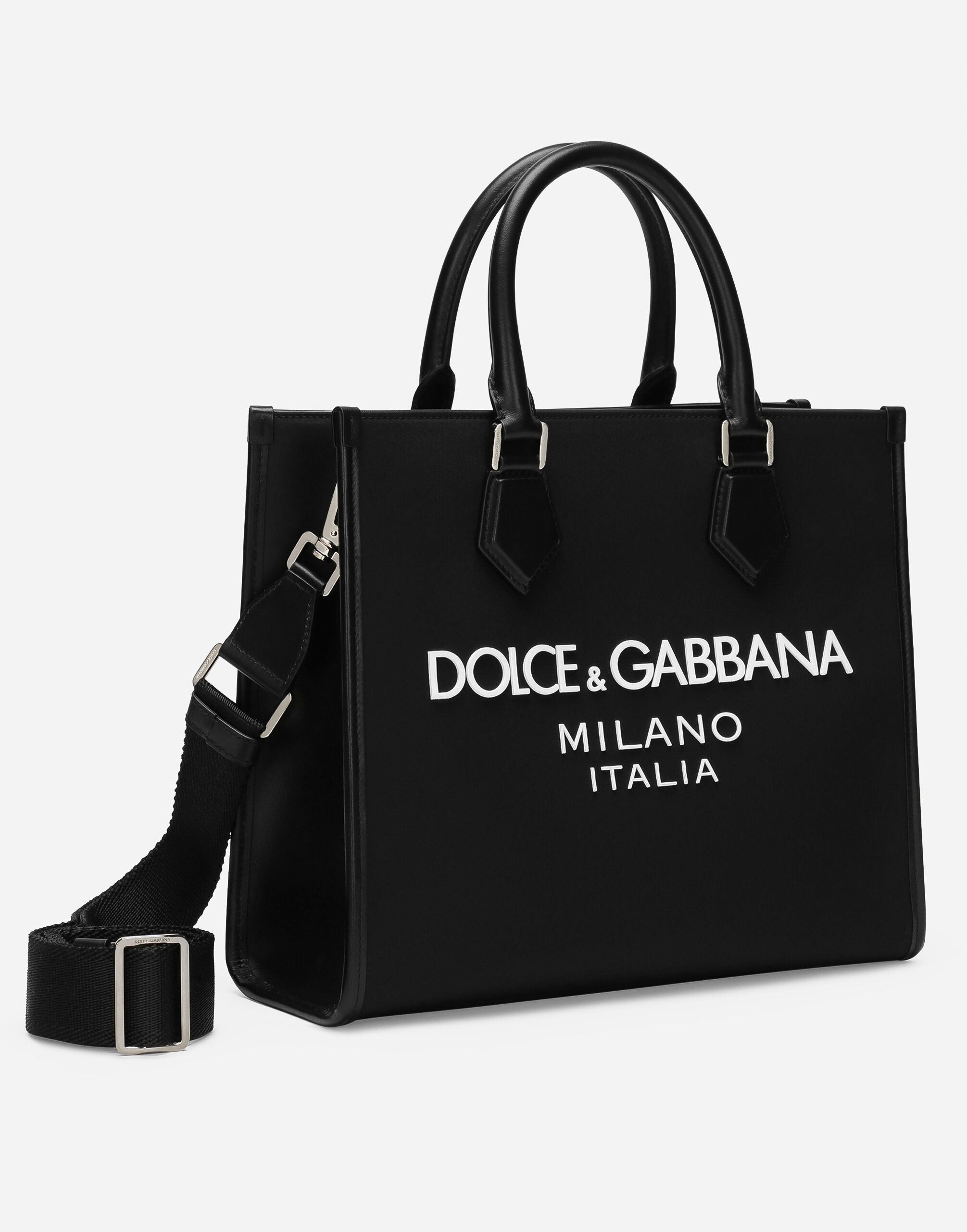 ブラックのメンズ ショッピングバッグ スモール ナイロン | Dolce&Gabbana®