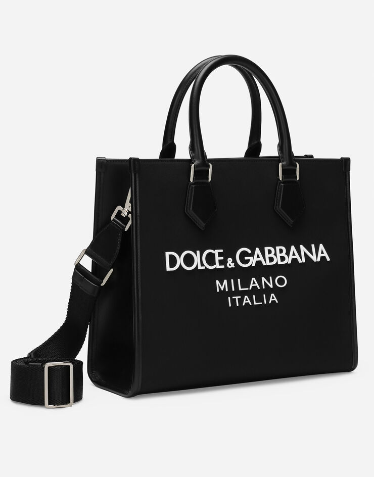 Dolce & Gabbana Bolso shopper pequeño de nailon Negro BM2272AG182