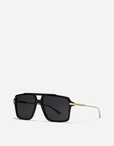 Dolce & Gabbana Gafas de sol DG Metal Classic Negro y Dorado VG4477VP187