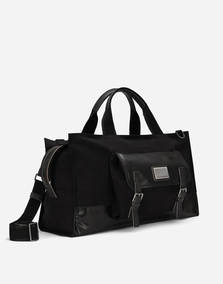 Dolce & Gabbana Большая сумка из холщовой ткани черный BM2252AK080
