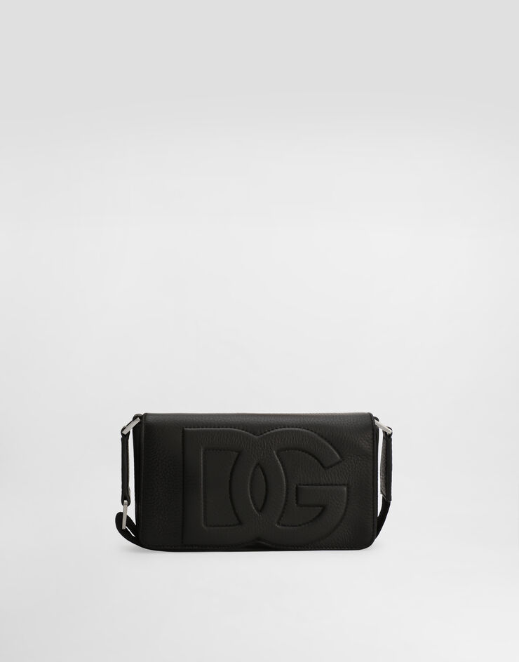 Dolce & Gabbana حقيبة صغيرة من جلد غزال أسود BP3309A8034