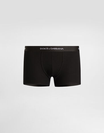 Dolce & Gabbana Cotton jersey regular-fit boxers in a pack of two Black M9D87JONN96