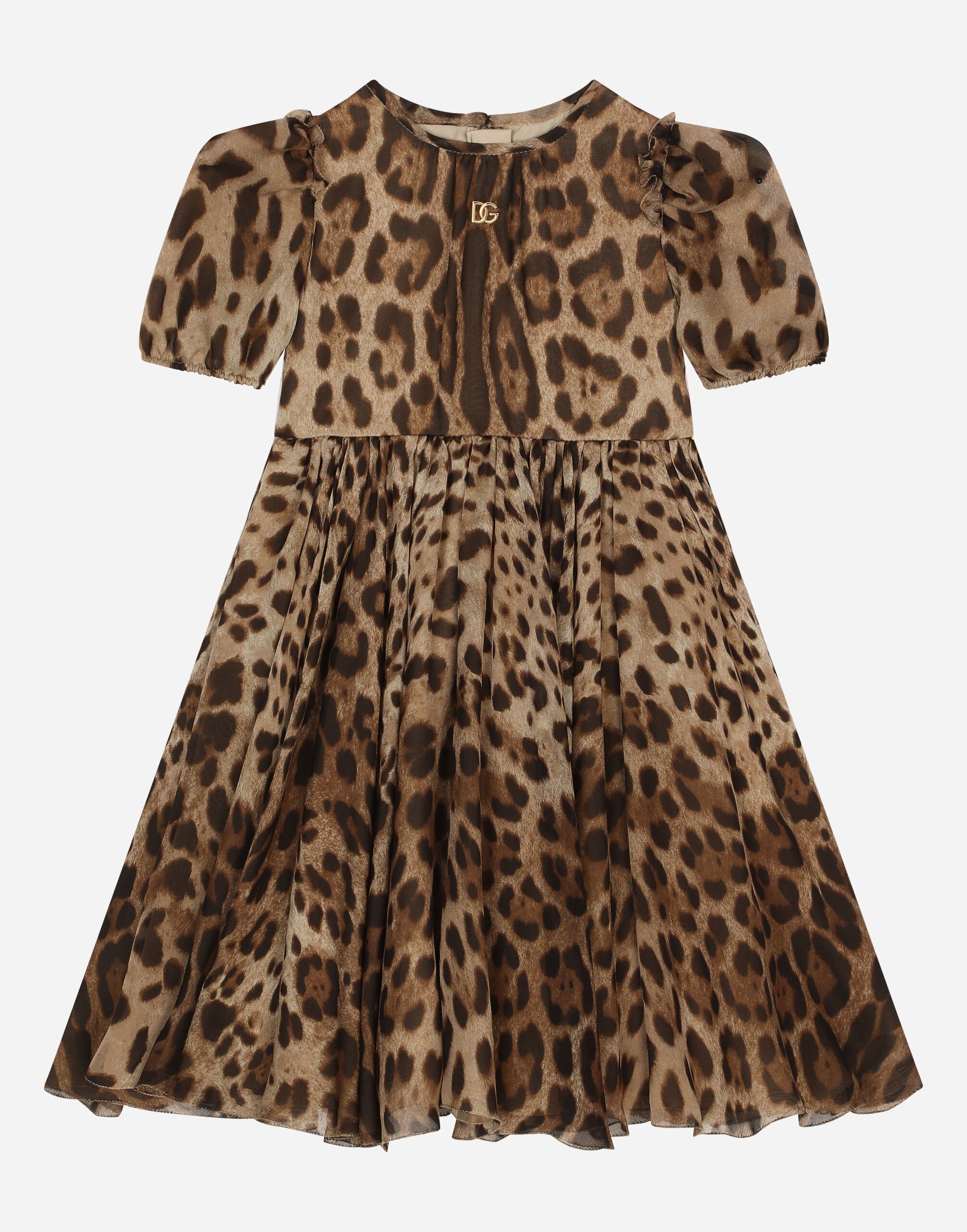 Chiffon animal print dress hotsell
