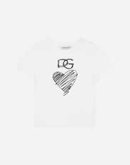 Dolce & Gabbana T-Shirt en jersey à imprimé DG cœur Imprimé L2JW9XHS7OJ