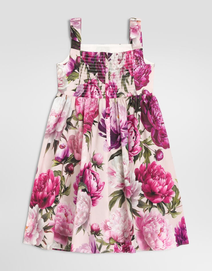 Dolce & Gabbana Peony-print poplin dress Dolce & Gabbana Peony-print poplin dress Multicolor L54DV5G7QZX