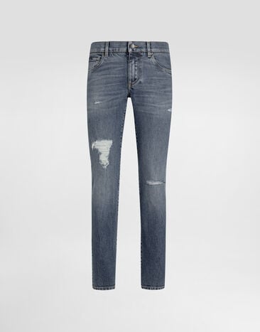 Dolce & Gabbana Skinny stretch cotton jeans Multicolor GY07LDG8NI4