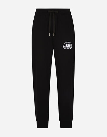 Dolce & Gabbana Jersey jogging pants with DG logo print Print G5IF1THI1SV