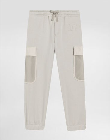 Dolce & Gabbana Pantaloni in felpa con logo DG Multicolore L4JPKUG7PIT