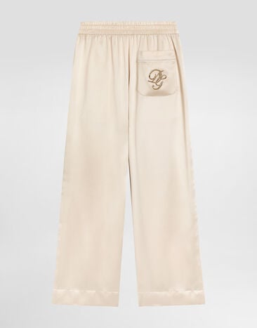 Dolce & Gabbana Hose aus Seidensatin  Beige L53P44G7PMF