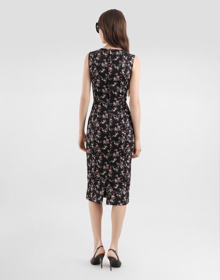 Dolce & Gabbana Small floral-print charmeuse dress Dolce & Gabbana Small floral-print charmeuse dress Multicolor F6GASTFSA8I
