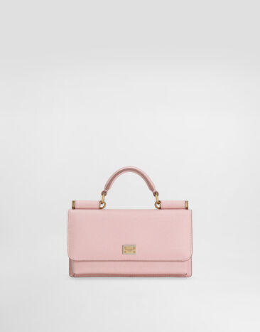 Dolce & Gabbana Bolso para teléfono en piel de becerro Dauphine Rosa BI3280A1001